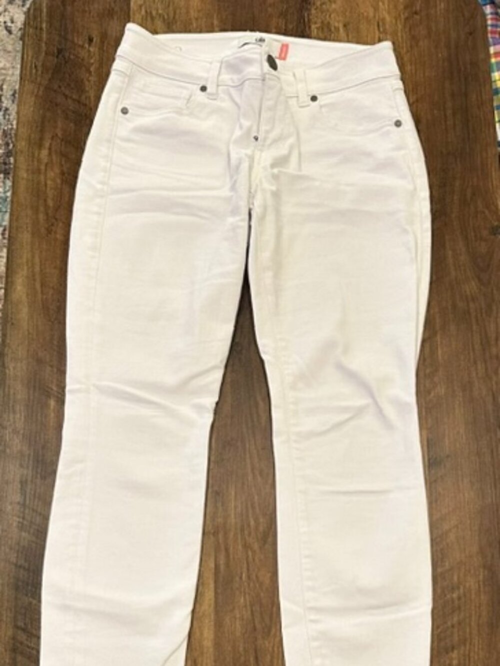 Cabi White Skinny Jeans – Stretch Denim Ankle Pants – Size 2